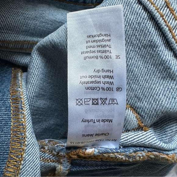 FAYT Jeans Women Size M Blue Regular Fit 100% Cotton W28 L28 Casual EUC - Picture 9 of 10